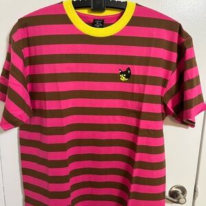 Golf Pink and Brown Short Sleeve Tee Camp Flog Gnaw 10 yr anniversary